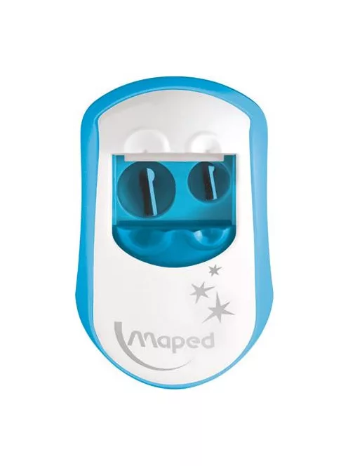 MAPED Hegyező, kétlyukú, tartályos, MAPED "Clean", vegyes színek