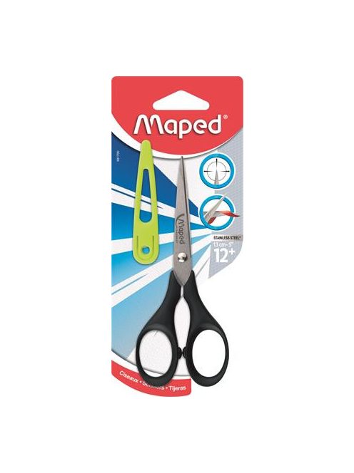 MAPED Olló, iskolai, 13 cm, MAPED "Genius"