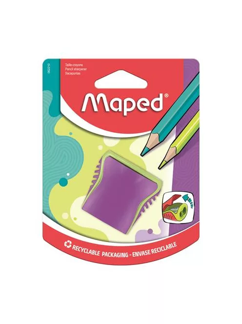 MAPED Hegyező, kétlyukú, tartályos, MAPED "Boogy", vegyes színek