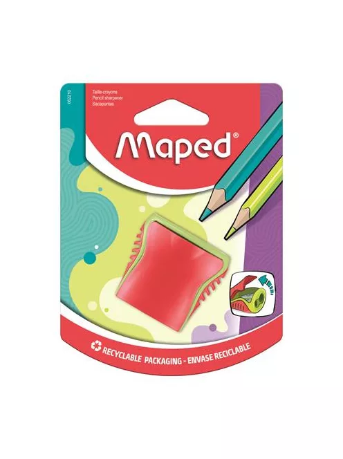 MAPED Hegyező, kétlyukú, tartályos, MAPED "Boogy", vegyes színek