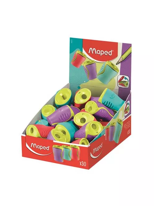 MAPED Hegyező display, egylyukú, tartályos, MAPED "Boogy", vegyes színek