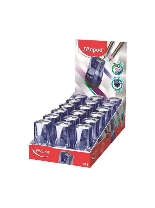 MAPED Hegyező display, kétlyukú, tartályos, MAPED "Tonic", kék