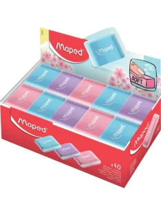   MAPED Radír display, MAPED "Essentials Soft Pastel", vegyes színek