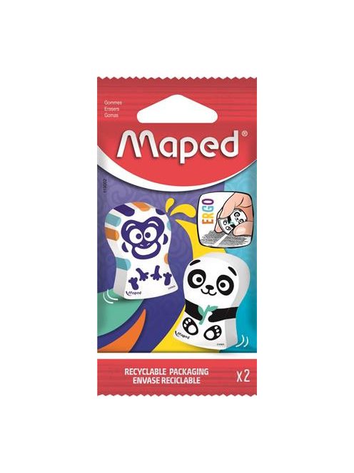 MAPED Radír, vegyes minták, MAPED "Ergo Fun Multicolor"