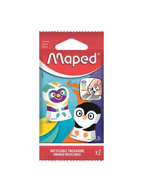 MAPED Radír, vegyes minták, MAPED "Ergo Fun Multicolor"