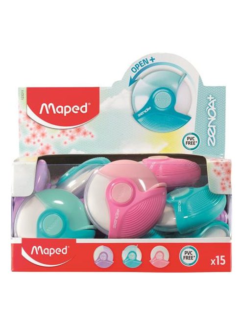 MAPED Radír display, MAPED "Zenoa Plus", pasztell színek