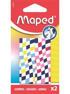   MAPED Radír, kockamintás, MAPED „Checkerboards”, vegyes minták, 2 db