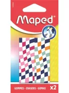 MAPED Radír, kockamintás, MAPED „Checkerboards”, vegyes minták, 2 db