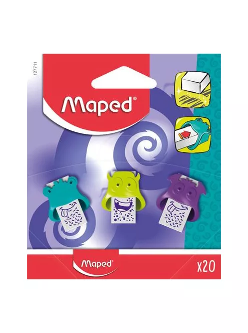 MAPED Radír display, MAPED "Little Monster", vegyes színek