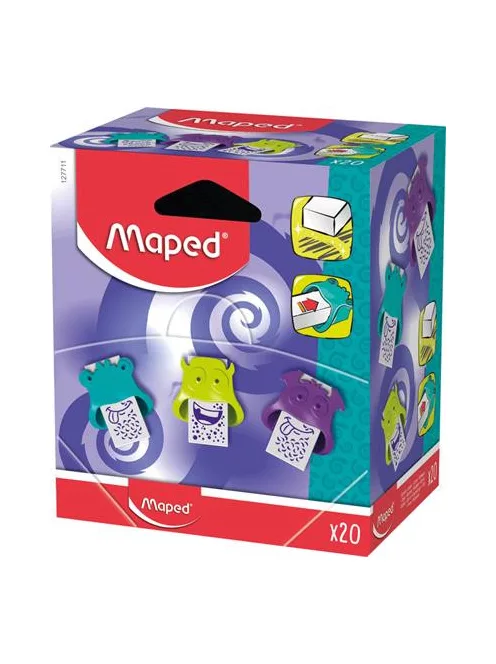 MAPED Radír display, MAPED "Little Monster", vegyes színek