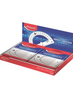   MAPED Szögmérő, műanyag 180°-os kínáló dobozos MAPED "Essentials"