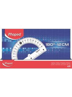   MAPED Szögmérő, műanyag 180°-os kínáló dobozos MAPED "Essentials"