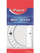 MAPED Szögmérő, műanyag 180°-os kínáló dobozos MAPED "Essentials"