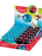 MAPED Hegyező display, egylyukú, tartályos, MAPED "Croc Croc Easy", katica és bálna, vegyes formák