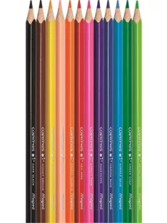   MAPED Színes ceruza készlet, háromszögletű, MAPED "Color'Peps Star", 12 különböző szín