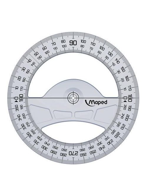 MAPED Szögmérő, műanyag, 360°, MAPED "Geometric"