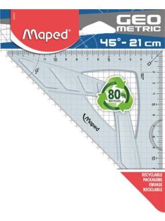   MAPED Háromszög vonalzó, műanyag, 45°, 14 cm, MAPED "Geometric"