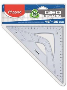   MAPED Háromszög vonalzó, műanyag, 45°, 17 cm, MAPED "Geometric"