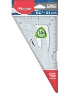 MAPED Háromszög vonalzó, műanyag, 60°, 20 cm, MAPED "Geometric"