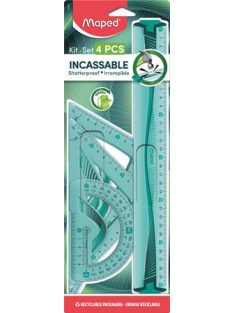   MAPED Vonalzókészlet, műanyag, hajlítható, 4 darabos, MAPED "Flex"