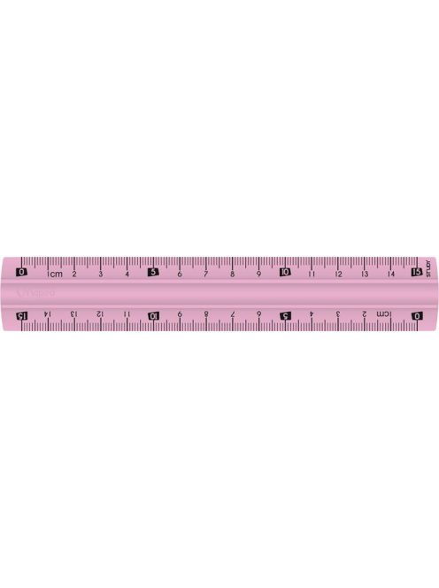 MAPED Vonalzó, műanyag, törhetetlen, 15 cm, MAPED "Study Unbreakable", vegyes színek