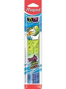   MAPED Vonalzó, műanyag, 15 cm, MAPED "Twist'n Flex Decor"