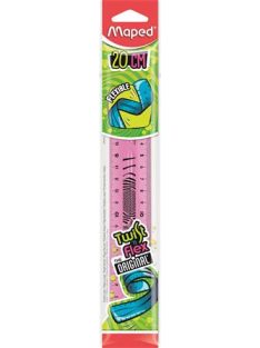   MAPED Vonalzó, műanyag, törhetetlen, 20 cm, MAPED "Twist'n Flex"