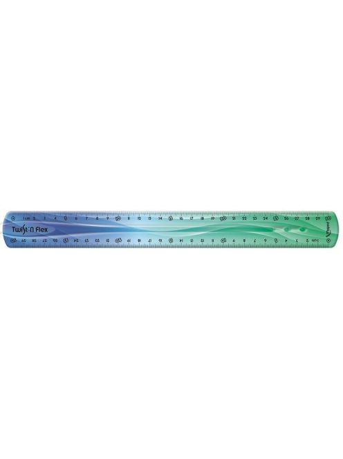 MAPED Vonalzó, műanyag, 30 cm, MAPED "Twist'n Flex Decor"