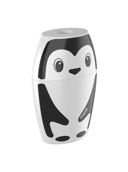MAPED Hegyező, egylyukú, tartályos, MAPED "Shakky Fancy", panda és pingvin, vegyes formák