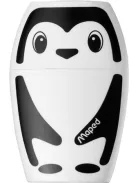 MAPED Hegyező, egylyukú, tartályos, MAPED "Shakky Fancy", panda és pingvin, vegyes formák