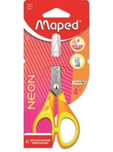   MAPED Olló, iskolai, 13 cm, MAPED "Soft Neon", vegyes színek