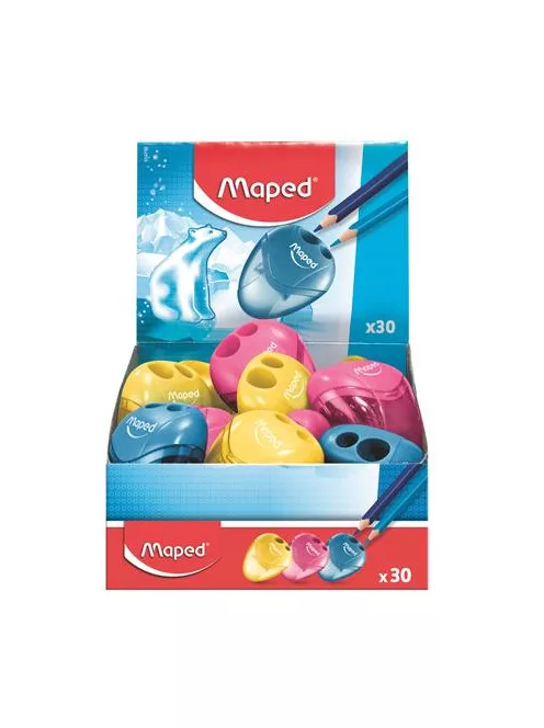 MAPED Hegyező display, kétlyukú, tartályos, MAPED "I-Gloo", vegyes színek