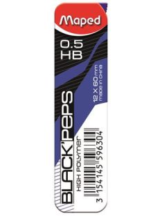   MAPED Grafitbél, 0,5 mm, HB, 2x12 szálas, MAPED "Black Peps"