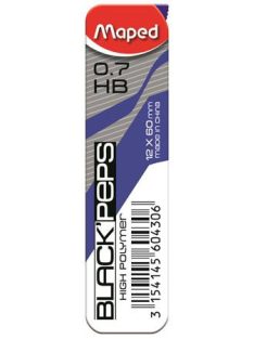   MAPED Grafitbél, 0,7 mm, HB, 2x12 szálas, MAPED "Black Peps"