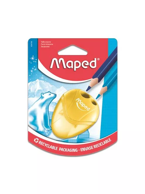 MAPED Hegyező, kétlyukú, tartályos, MAPED "I-Gloo", vegyes színek