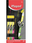 MAPED Szövegkiemelő készlet, 1-5 mm, kétvégű, MAPED "Fluo Peps Duo", vegyes színek