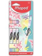 MAPED Szövegkiemelő készlet, 1-5 mm, kétvégű, MAPED "Fluo Peps Duo", 6 különböző pasztell szín