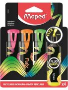 MAPED Szövegkiemelő készlet, 1-5 mm, MAPED "Fluo Peps Flex", 4 különböző szín