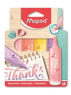   MAPED Szövegkiemelő készlet, 1-5 mm, MAPED "Fluo Peps Flex Pastel", pasztell szín, vegyes készletek