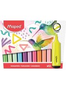 MAPED Szövegkiemelő készlet, 1-5 mm, MAPED "Fluo Peps Assorted", 12 különböző szín