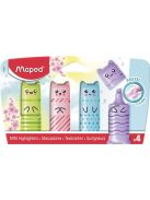 MAPED Szövegkiemelő készlet, 1-5 mm, MAPED "Mini Pastel", 4 különböző pasztell szín