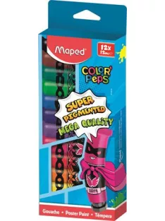MAPED Tempera készlet 12 szín, 12x12 ml, MAPED