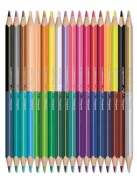 MAPED Színes ceruza készlet, háromszögletű, kétvégű, MAPED "Color'Peps Duo", 36 különböző szín