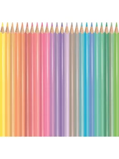   MAPED Színes ceruza készlet, háromszögletű, MAPED "Color'Peps Pastel", 24 különböző pasztell szín