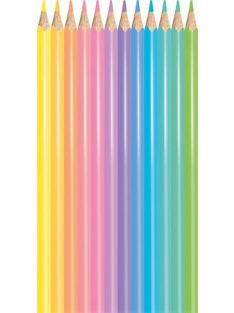   MAPED Színes ceruza készlet, háromszögletű, MAPED "Color'Peps Pastel", 12 különböző pasztell szín