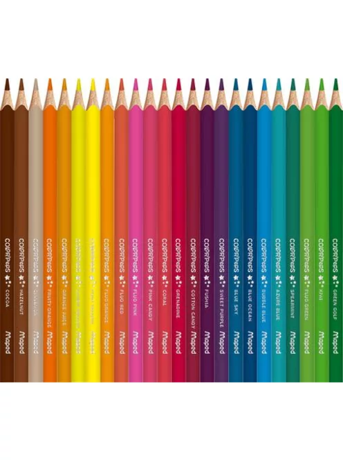 MAPED Színes ceruza készlet, háromszögletű, MAPED "Color'Peps Star", 72 különböző szín