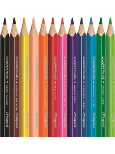   MAPED Színes ceruza készlet, háromszögletű, MAPED "Color'Peps Star Mini", 12 különböző szín
