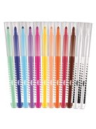 MAPED Filctoll készlet, 3,6 mm, törölhető, MAPED "Color'Peps Oops!", 10+2 különböző szín