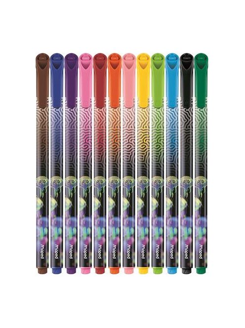 MAPED Filctoll készlet, 0,8 mm, kimosható, MAPED "Deepsea Paradise", 12 különböző szín