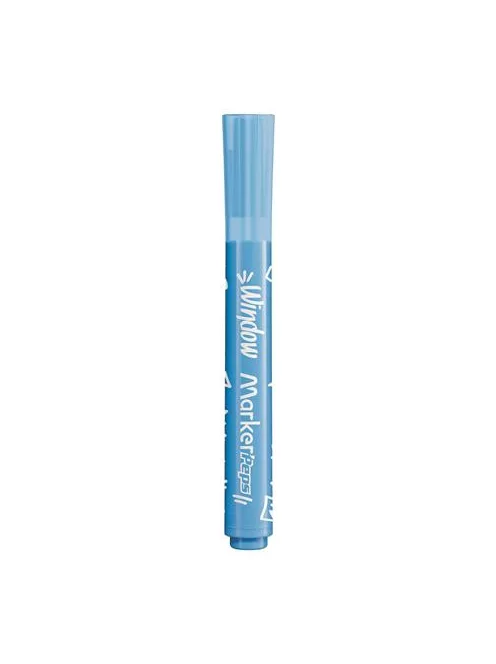 MAPED Ablakfilc készlet, vastag, törlőkendővel, 5 mm, MAPED "Marker'Peps", 6 különböző szín